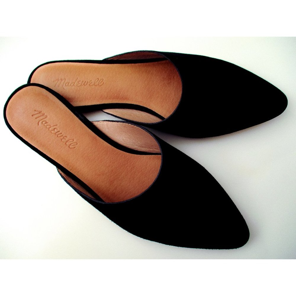 Madewell Black Suede Remi Mule Size 7.5